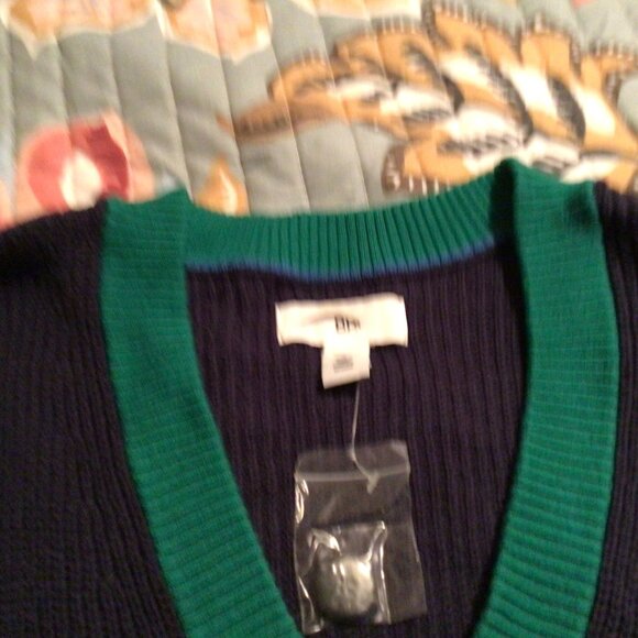 Treasure & Bond One-Shoulder Rib Sweater in black S / BP Long Cardigan Size S - Picture 2 of 10